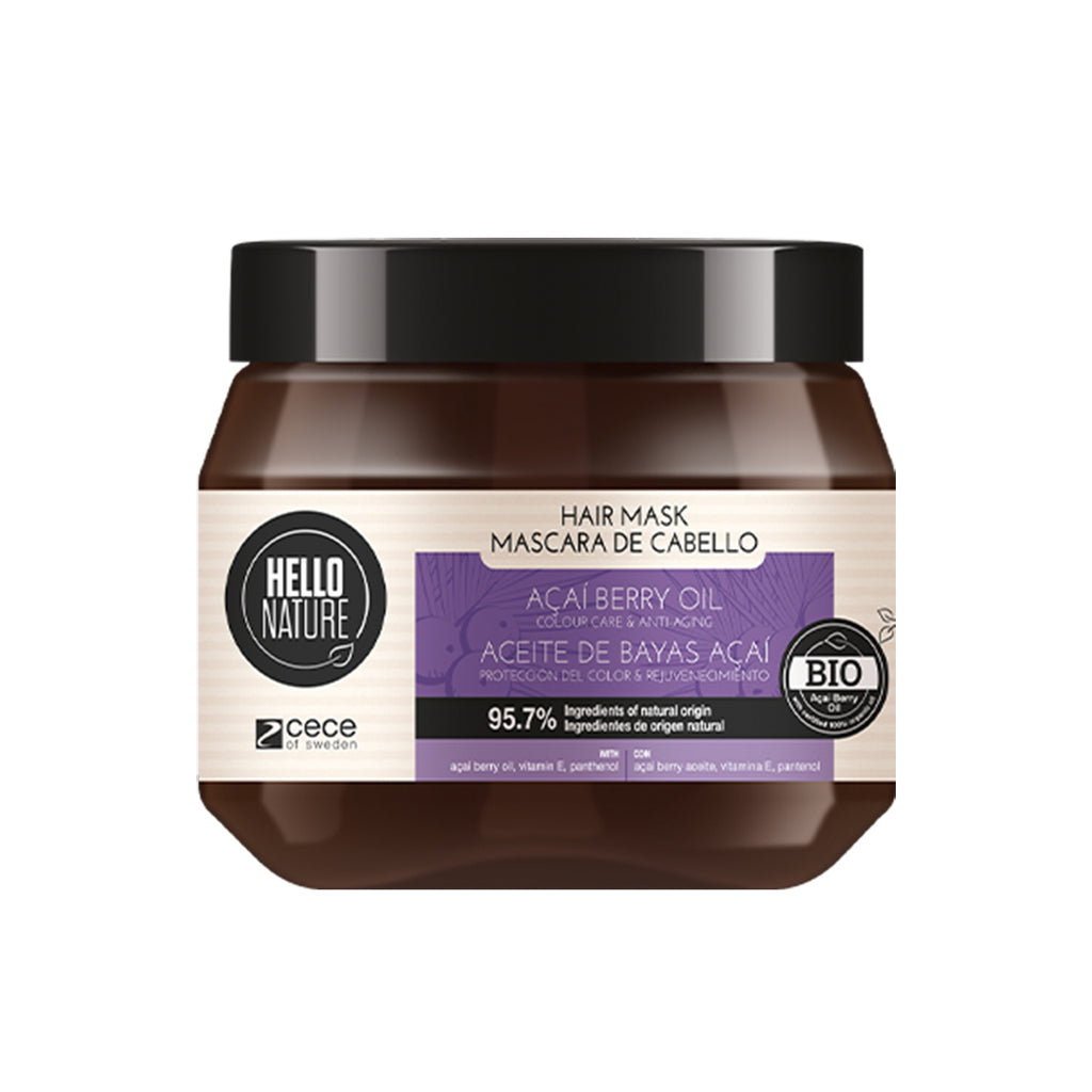 HELLO NATURE ACAI BERRY HAIR MASK 250ml – UNI Cosmetics