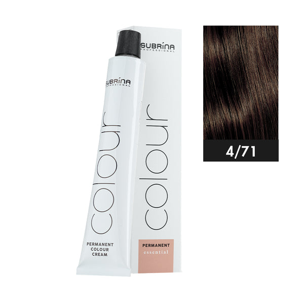 SUBRINA PROFESSIONAL COLOUR PERMANENT ESSENTIAL 4/71 100ML | NGJYRË E PËRHERSHME PËR FLOKË