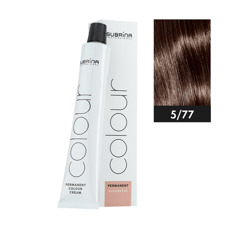 SUBRINA PROFESSIONAL COLOUR PERMANENT ESSENTIAL 5/77 100ML | NGJYRË E PËRHERSHME PËR FLOKË