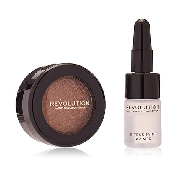 MAKEUP REVOLUTION SET : FLAWLESS FOILS VEGAN  EYESHADOW PRIMER 2ML+ FLAWLESS FOILS VEGAN  EYESHADOW PALETTE  RIVAL 2G