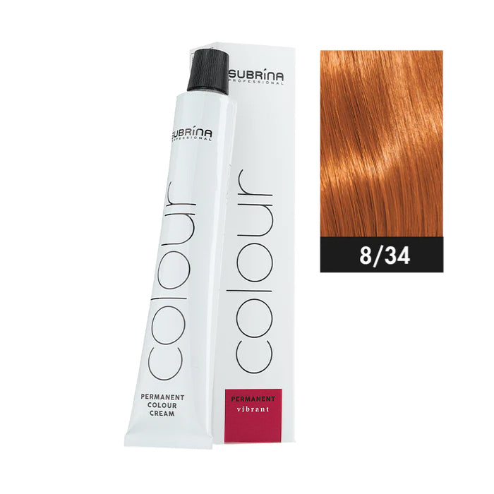 SUBRINA PROFESSIONAL COLOUR PERMANENT VIBRANT 8/34 100ML | NGJYRË E PËRHERSHME PËR FLOKË