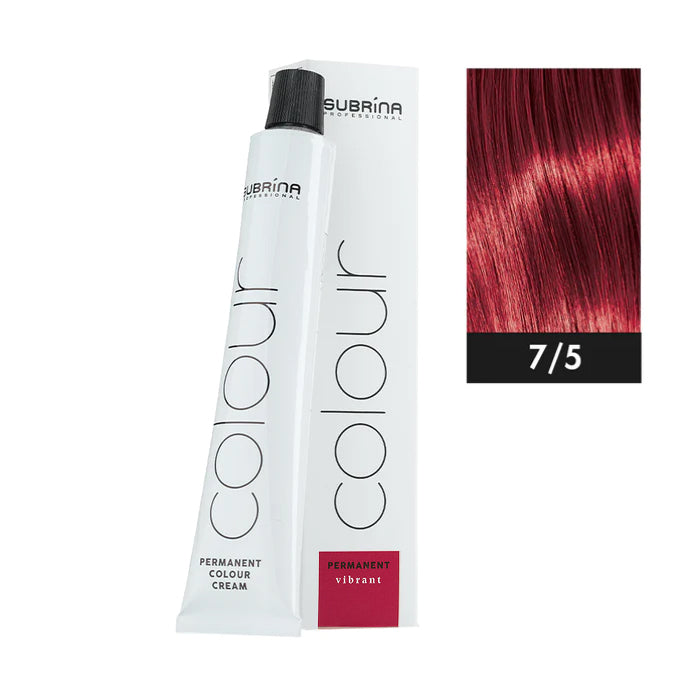 SUBRINA PROFESSIONAL COLOUR PERMANENT VIBRANT 7/5 100ML | NGJYRË E PËRHERSHME PËR FLOKË