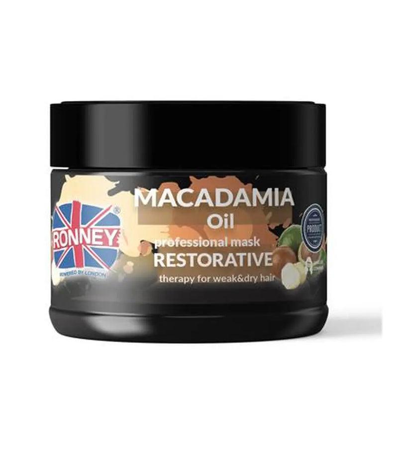 RONNEY MACADAMIA OIL RESTORATIVE THERAPY 300ML | MASK PËR FLOKË