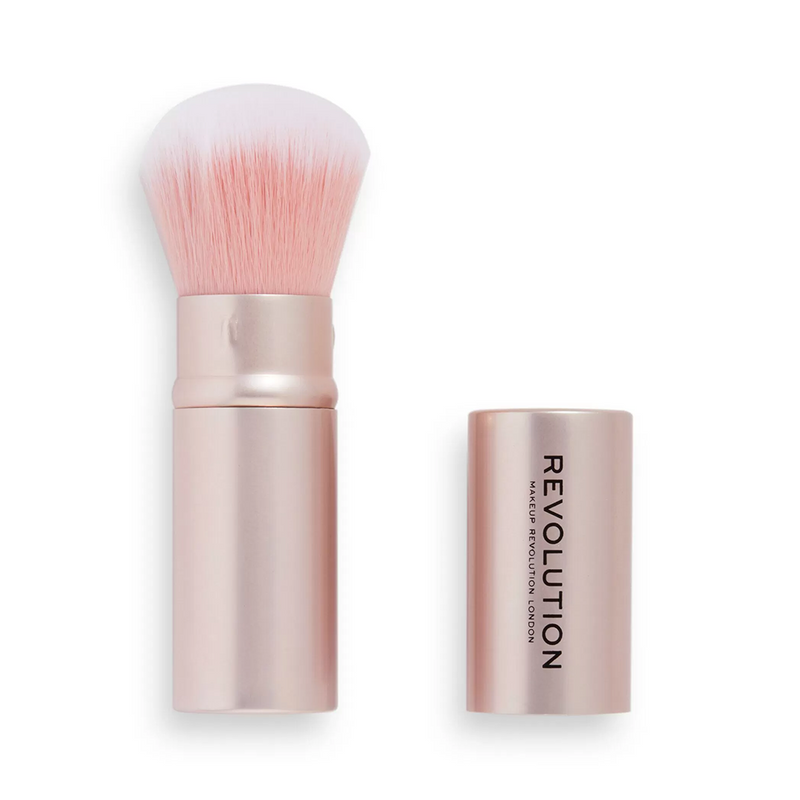 REVOLUTION ROSE GOLD RETRACTABLE KABUKI BRUSH | BRUSHË PËR GRIM