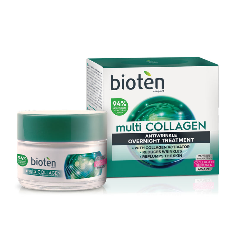 BIOTEN MULTI COLLAGEN ANTIWRINKLE NIGHT TREATMENT 94% 50ml | KREM NATE KUNDËR RRUDHAVE