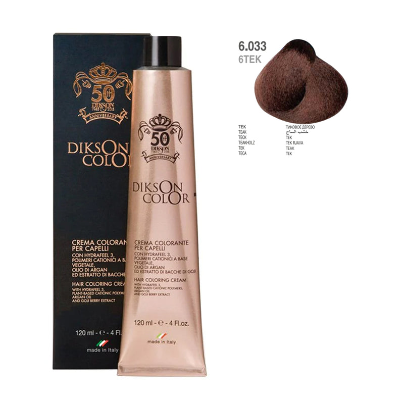 DIKSON HAIR COLOR ANNIVERSARY 6.033 120ML | NGJYRË PËR FLOKË