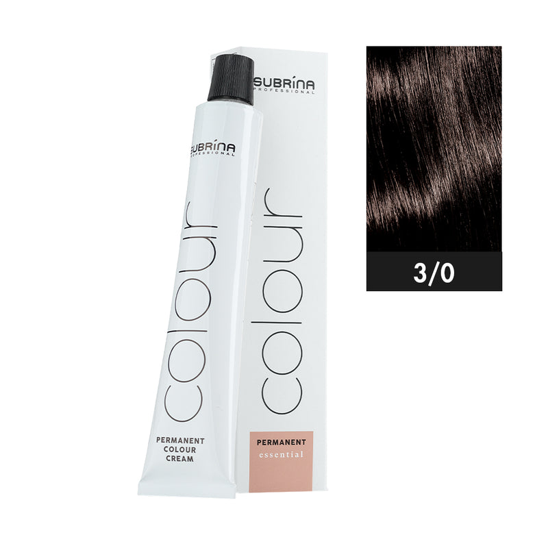 SUBRINA PROFESSIONAL COLOUR PERMANENT ESSENTIAL 3/0 100ML | NGJYRË E PËRHERSHME PËR FLOKË