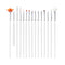 ALLURE NAIL BRUSH SET WHITE 1X15PCS | SET ME BRUSHA PËR THONJ