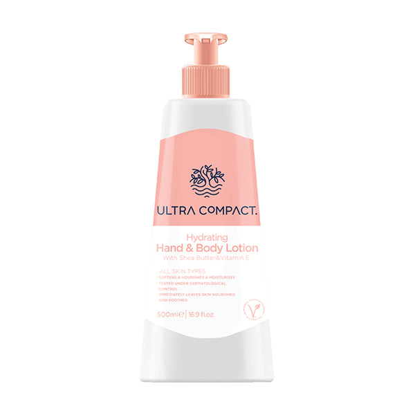 ULTRA COMPACT HYDRATING HAND & BODY LOTION FOR ALL SKIN TYPES VEGAN 500ML | LOSION PËR DUAR & TRUP