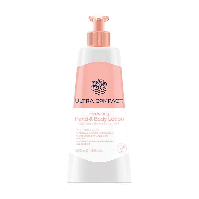 ULTRA COMPACT HYDRATING HAND & BODY LOTION FOR ALL SKIN TYPES VEGAN 500ML | LOSION PËR DUAR & TRUP