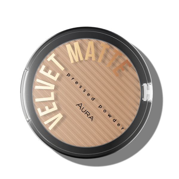 AURA VELVET MATTE PRESSED POWDER 316 MEDIUM BEIGE | PUDËR