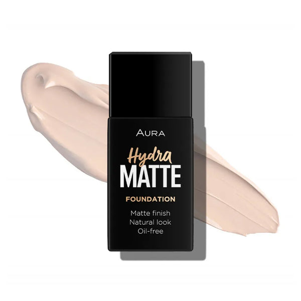 AURA LIQUID FOUNDATION HYDRA MATTE 011 CHAMPAGNE MIST | PUDËR