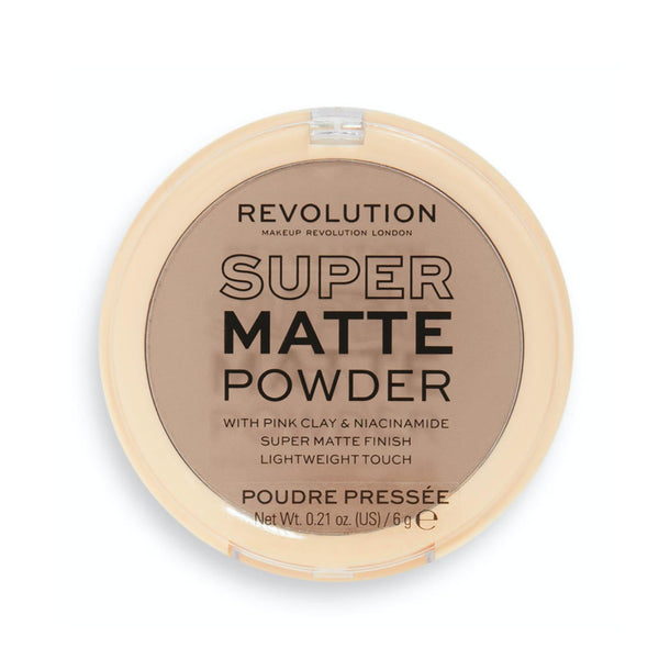 MAKEUP REVOLUTION SUPER MATTE PRESSED POWDER TAN 6 GR | PUDËR E THARË MAT