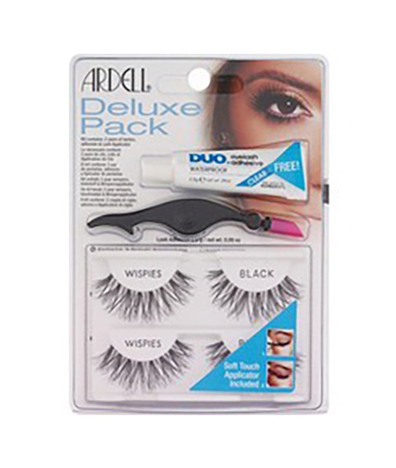 ARDELL PROFESSIONAL DELUXE PACK WISPIES BLACK & ADHESIVE | QERPIKË BLLOK & NGJITËS