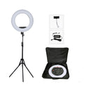 PROFESSIONAL EQUIPMENT LED LIGHT RING FOR PHOTOGRAPHY & VIDEO STAND 18INCH 96W 