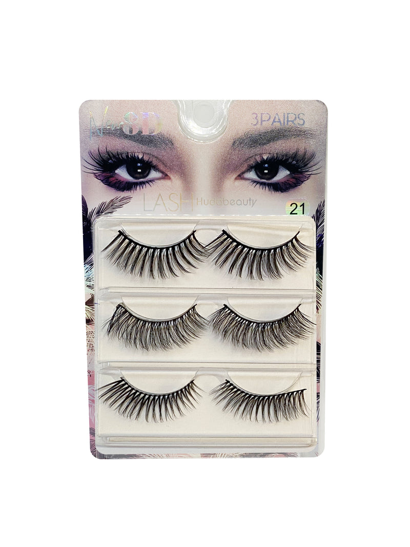 ALLURE EYELASH NEW 8D 21 LASH 1x3pcs | QERPIKË BLLOK