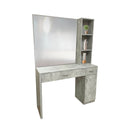 PROFFESIONAL EQUIPMENT SET: TABLE & MIRROR FOR BEAUTY SALON (GRAY)