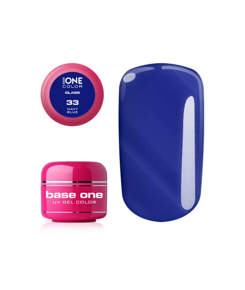 SILCARE UV GEL COLOR GLASS 33 NAVY BLUE 5g | GELL ME NGJYRË