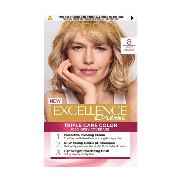 L'OREAL EXCELLENCE No. 8 COLOR 48ml & HYDROGEN 72ml