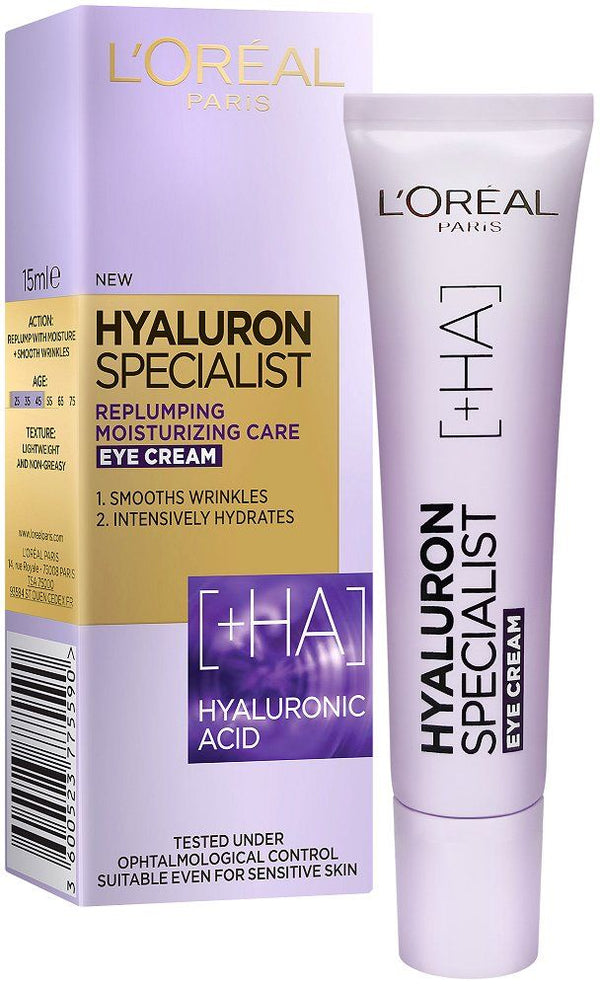 L'OREAL HYALURON SPECIALIST REPLUMPING EYE CREAM 15ml