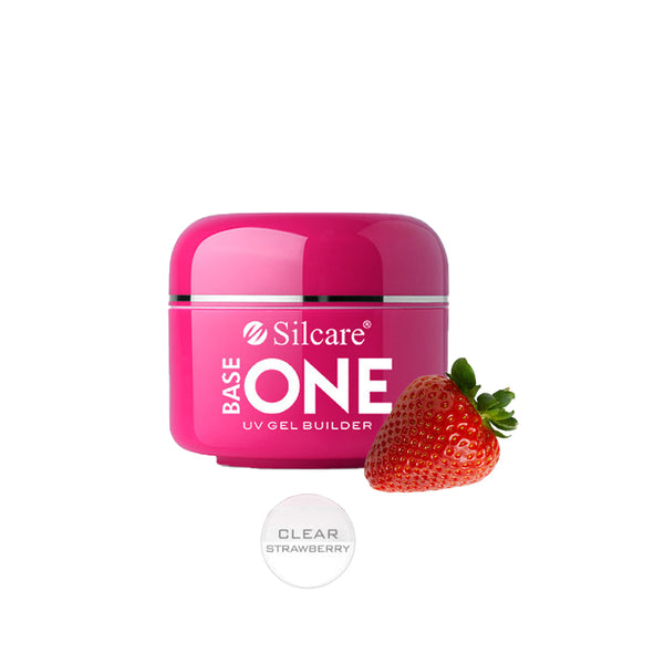 SILCARE BASE ONE UV GEL BUILDER CLEAR STRAWBERRY 30G