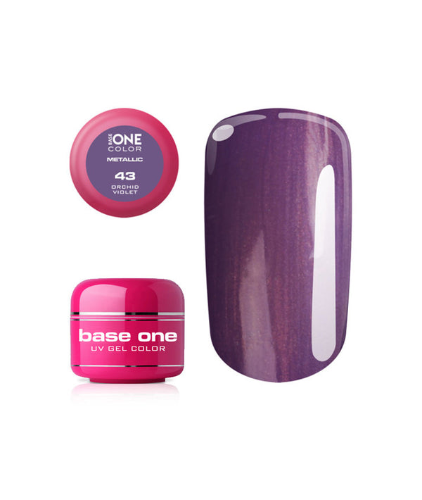 SILCARE BASE ONE UV GEL COLOR METALLIC ORCHID VIOLET 43 5G 