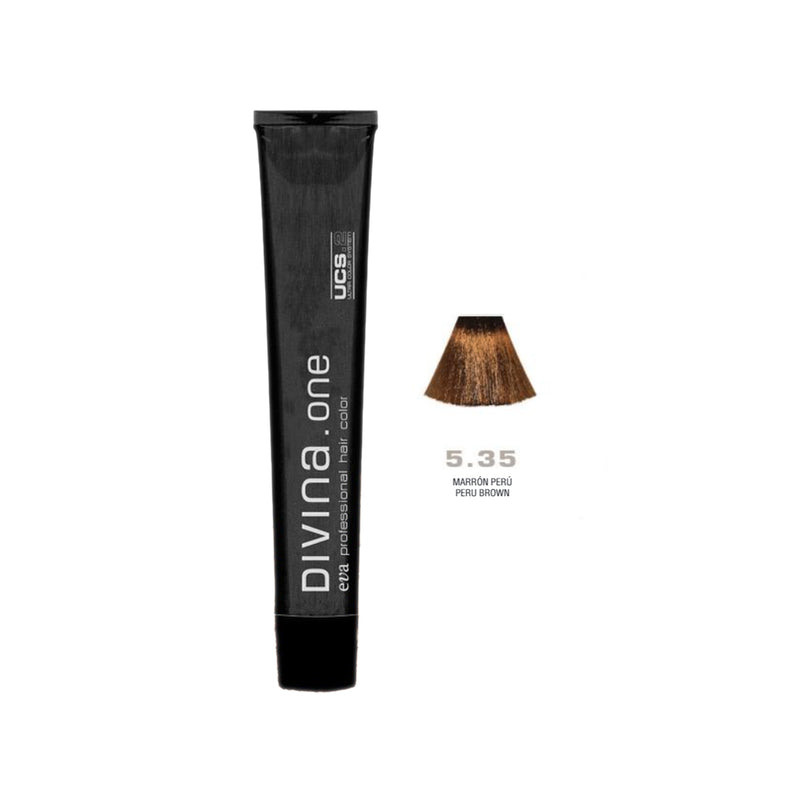 EVA DIVINA ONE HAIR COLOR 5.35 60ML | NGJYRË PËR FLOKË