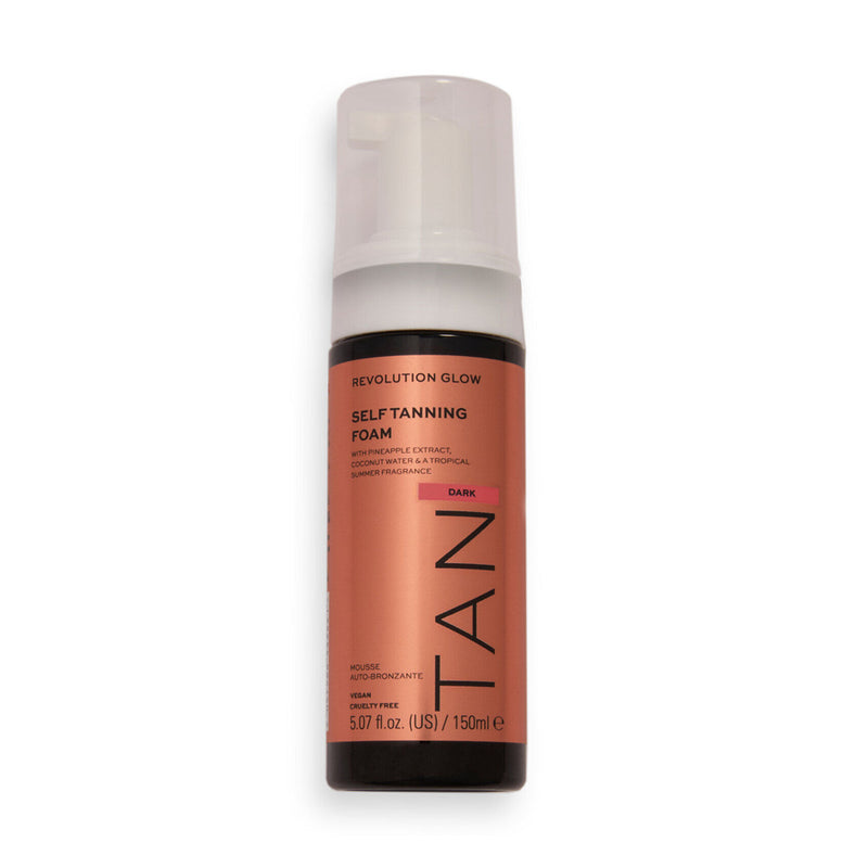 REVOLUTION GLOW SELF TANNING MOUSSE DARK 150ML |  SHKUMË VETË RREZITËSE