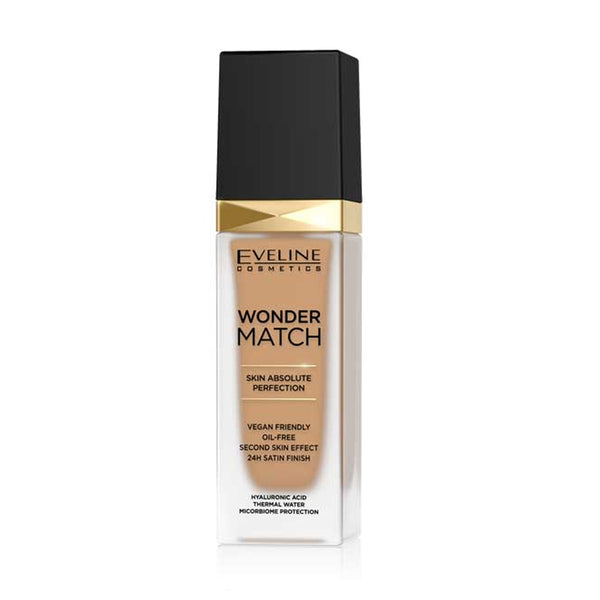 EVELINE WONDER MATCH SKIN PERFECTION LUXURY FOUNDATION 40 SAND 30ml