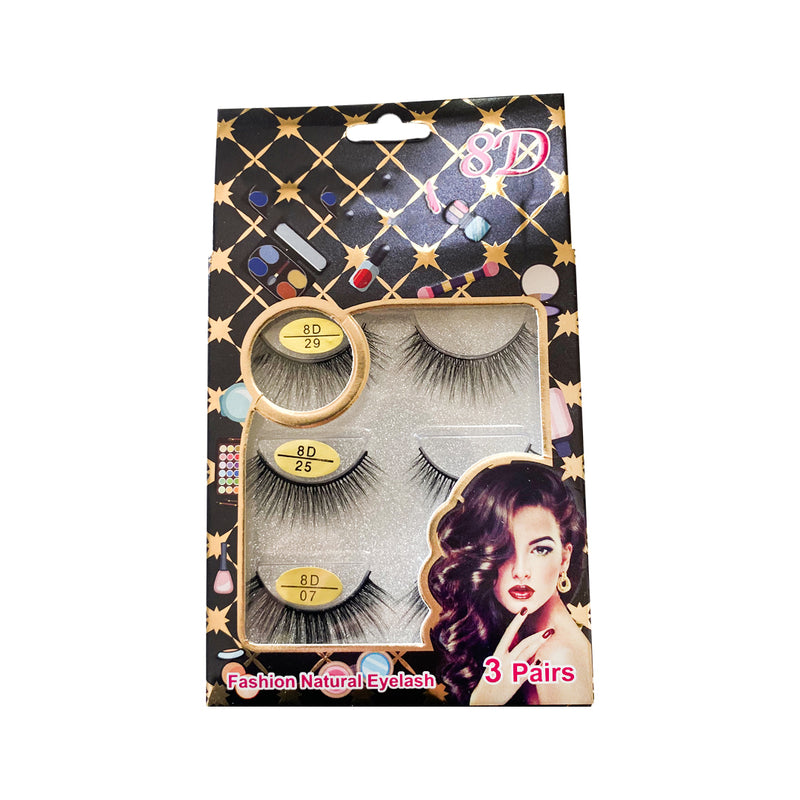 ALLURE SEPHORA EYELASH 8D 292507 1x3pcs | QERPIKË BLLOK