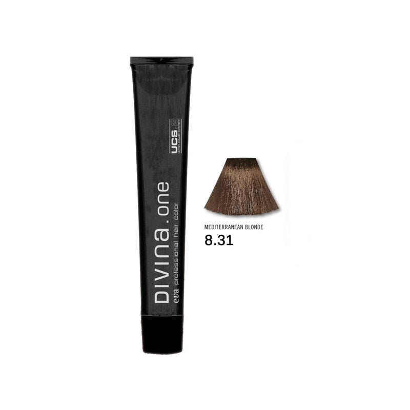 EVA DIVINA ONE HAIR COLOR 8.31 60ML | NGJYRË PËR FLOKË