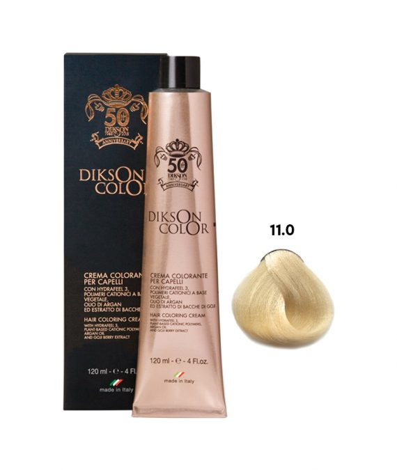 DIKSON HAIR COLOR ANNIVERSARY 11.0 120ML | NGJYRË PËR FLOKË