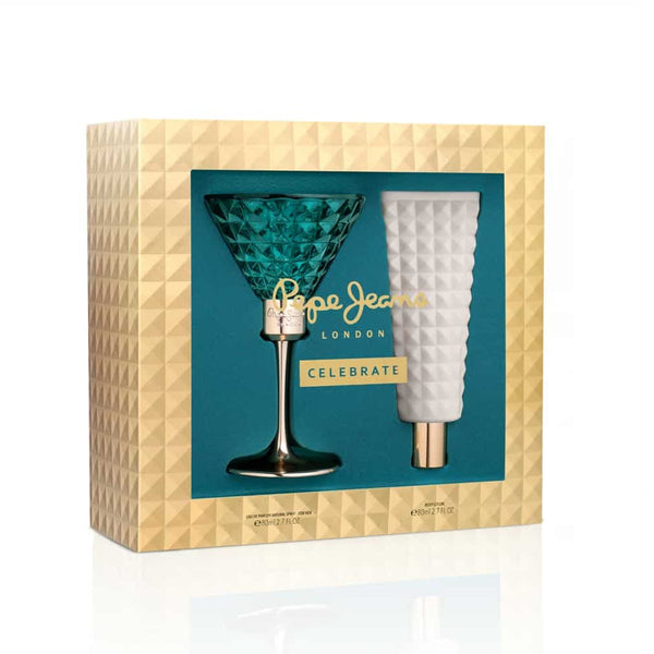 PEPE JEANS FOR HER CELEBRATE PARFUM EDP 80ml & BODY LOTION 80ml