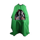 LOVIGO PROFESSIONAL SALON CAPE WITH WINDOW (GREEN)