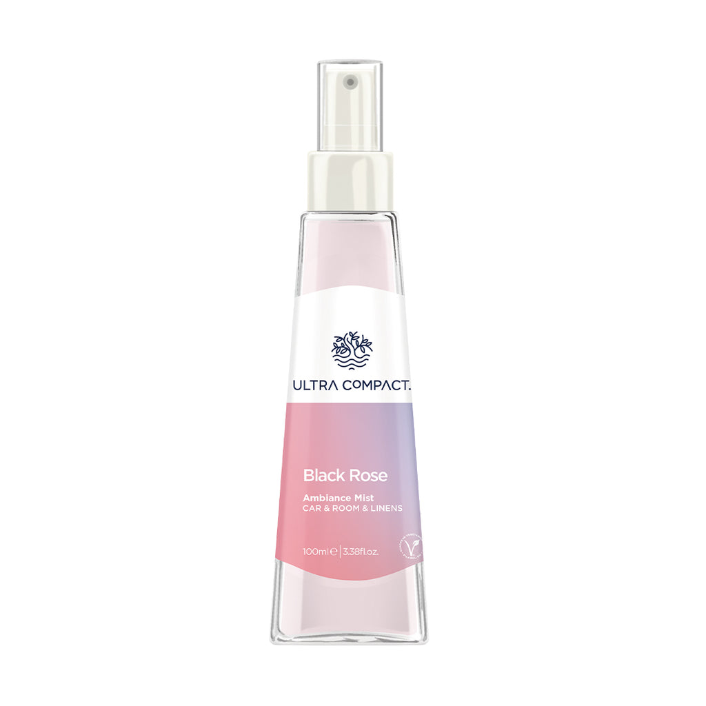 ULTRA COMPACT AMBIANCE MIST BLACK ROSE CAR & ROOM & LINENS VEGAN 100ml ...