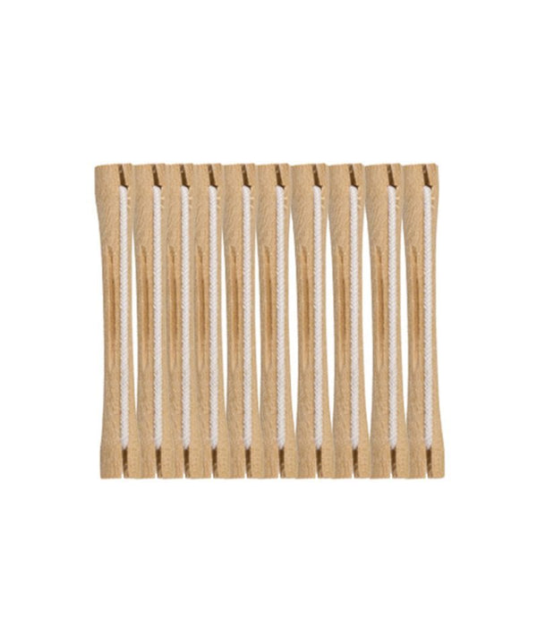 ALLURE WOODEN HAIR ROLLERS 0 1X10PCS