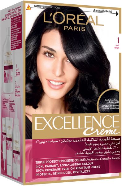 L'OREAL EXCELLENCE No. 1 COLOR 48ml & HYDROGEN 72ml