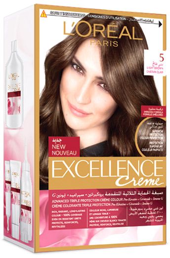 L'OREAL EXCELLENCE No. 5 COLOR 48ml & HYDROGEN 72ml