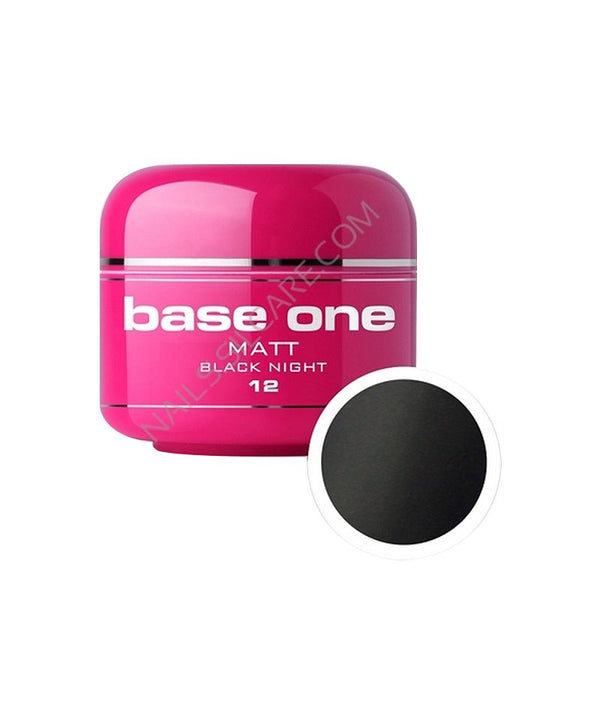 SILCARE BASE ONE UV GEL COLOR MATT BLACK NIGHT 12 5G