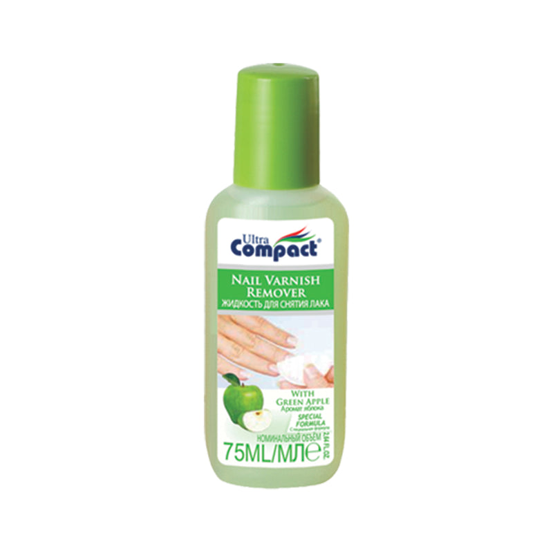 ULTRA COMPACT NAIL VARNISH REMOVER GREEN APPLE 75ml | ACETON
