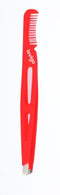 LOVIGO EYEBROW TWEEZER WITH COMB RED | PINCË PËR VETULLA ME KREHËR