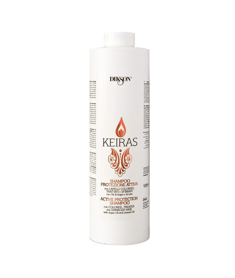 DIKSON KEIRAS ACTIVE PROTECTION SHAMPOO 1000ml | SHAMPO PËR FLOKË TË NGJYROSURA & DËMTUARA