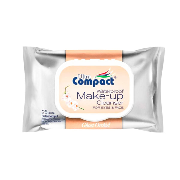 ULTRA COMPACT WET WIPES MAKE-UP CLEANSER WATERPROOF 1x25pcs