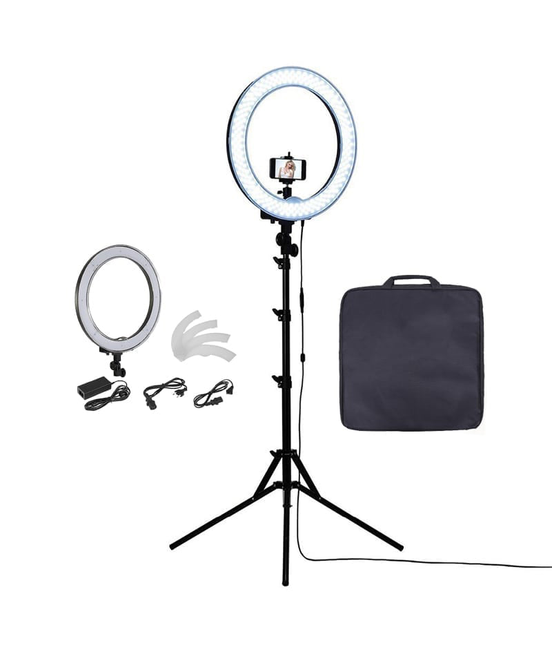 PROFESSIONAL EQUIPMENT LED LIGHT RING FOR PHOTOGRAPHY & VIDEO STAND 20INCH 