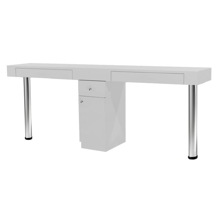 PROFESSIONAL EQUIPMENT DOUBLE NAIL WHITE TABLE 03